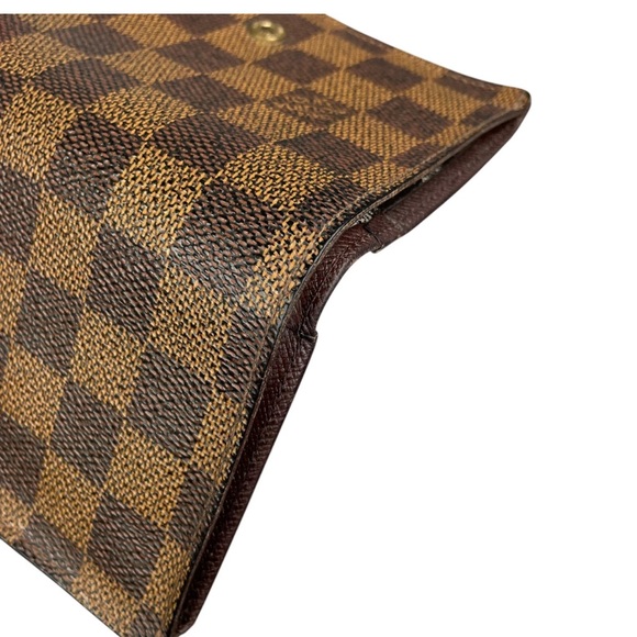 Louis Vuitton Damier Ebene Porte Tresor Kiss-Lock Bi-Fold Wallet - Picture 7 of 7